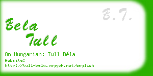bela tull business card